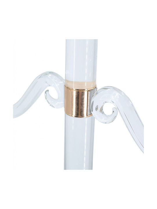 Artekko Κηροπήγιο Γυάλινο σε Διάφανο Χρώμα 38.5x62x12εκ.