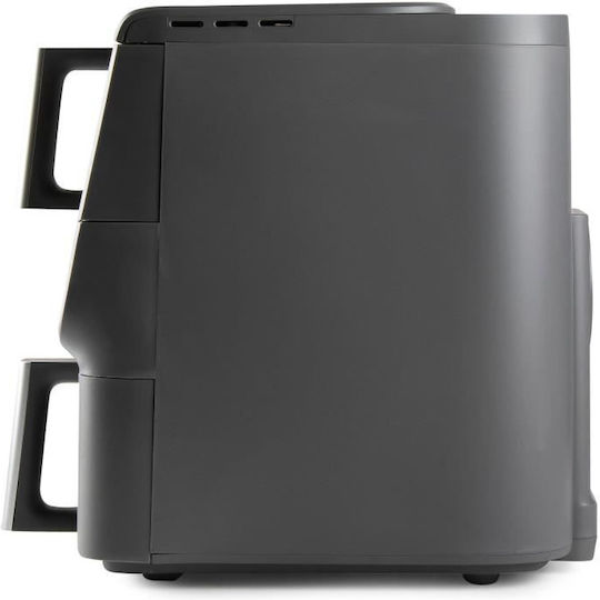 Domo Air Fryer with Double Detachable Bucket 10lt Gray DO550FR