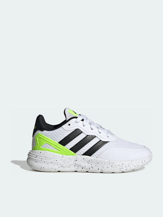 adidas Nebzed K Running Cloud White / Core Black / Lucid Lemon