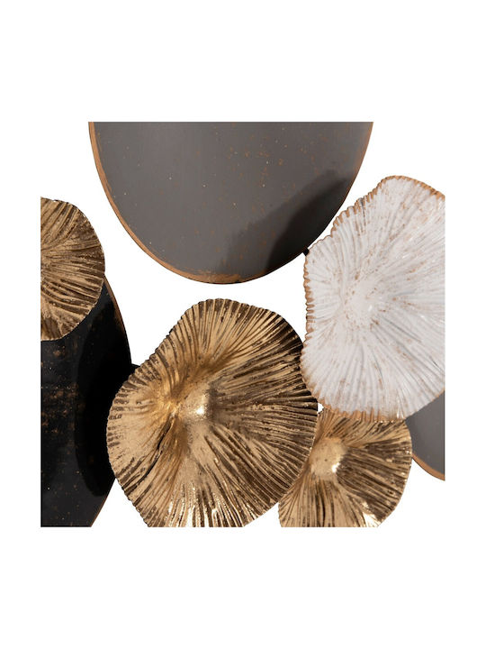HomeMarkt From Grey Metallic Gold 66x6x38cm