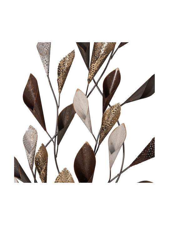 HomeMarkt Wall Decor From Metallic Anthracite Gold 87x5x44cm