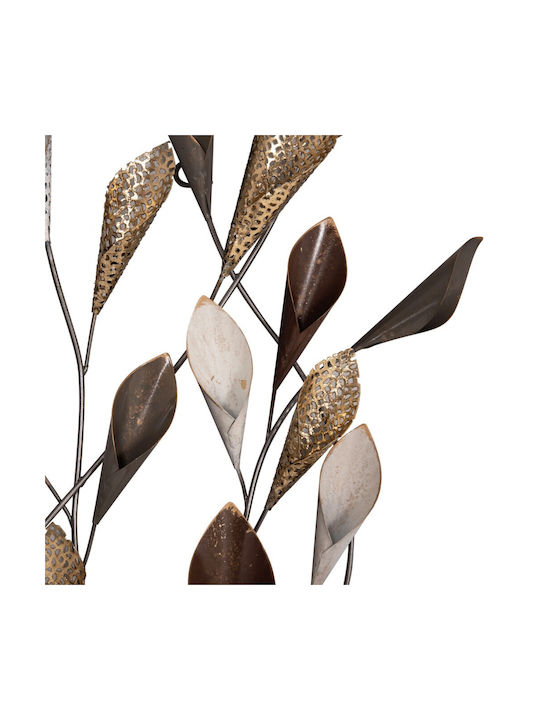 HomeMarkt Wall Decor From Metallic Anthracite Gold 87x5x44cm