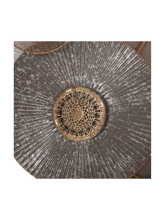 HomeMarkt From Metallic Gold White 91x6x50cm