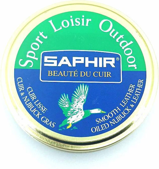 Saphir Sport Loisir Outdoor 100 Ml Black 01 Leather Protection Waterproofing Grease Shade Black 01