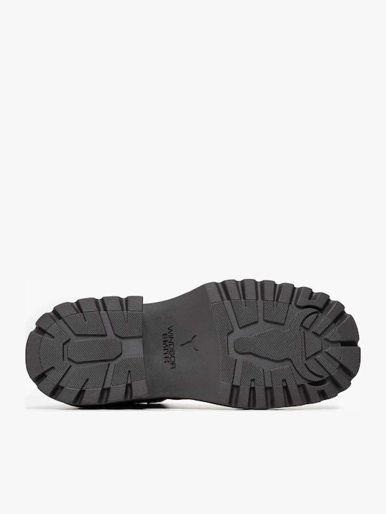 Booties Δερμάτινα Γυναικεία Αρβυλάκια Καφέ