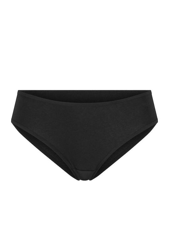 Baumwolle Damen-Slips Brasilien MultiPack Schwarz