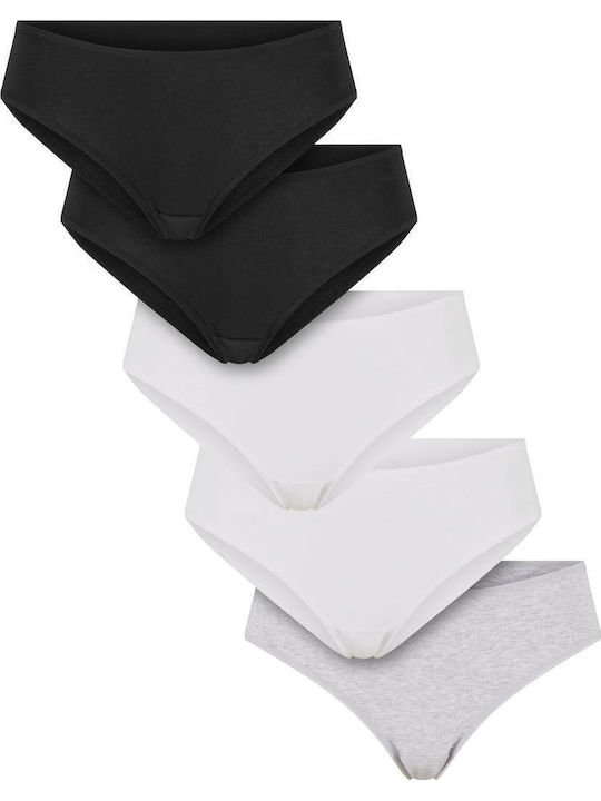 Damen Brasilien MultiPack Black, White, Heather Grey
