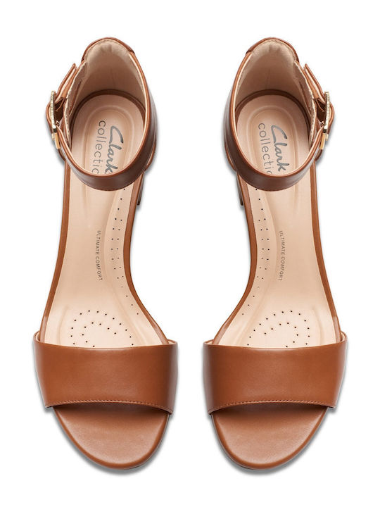 Deva Mae Leather Sandals Tabac Brown