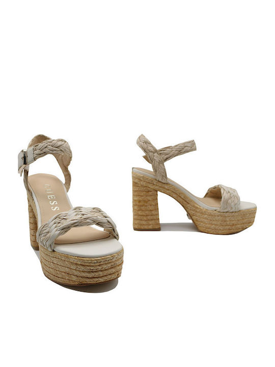 Sandale Bej Guess Follyn Flgfonele03-natu