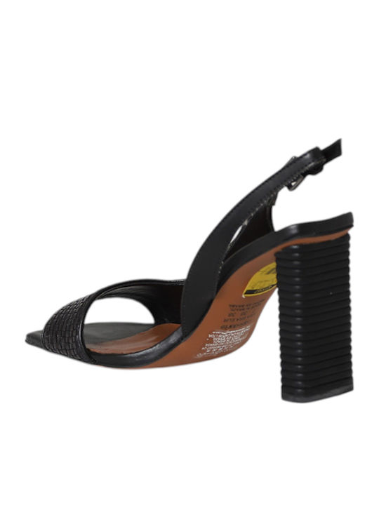 Sandale Elegante Damă Din Piele Neagră