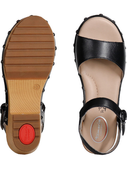 Leder Sandalen Schwarz