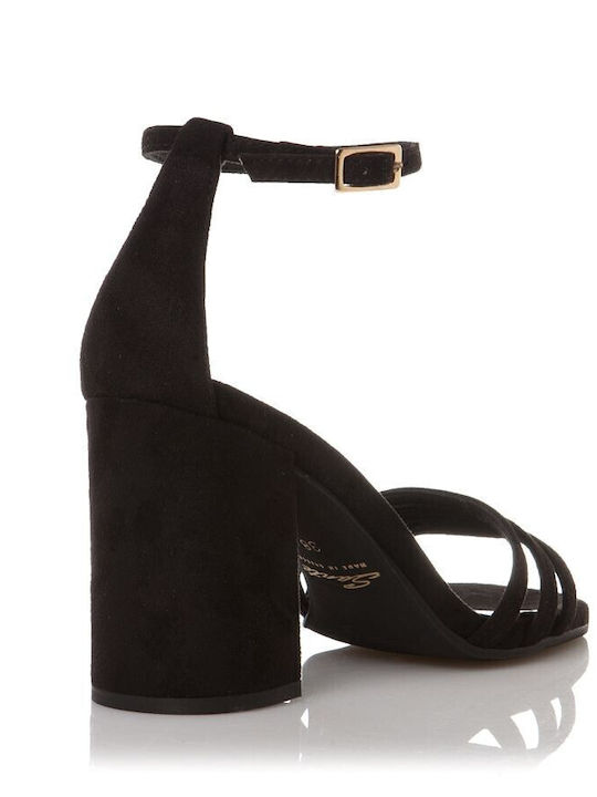Suede Sandals Black