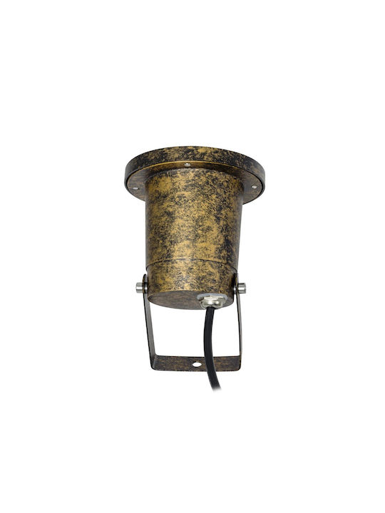 kelvo Lamp Projector Outdoor IP65 for Socket GU10 Gold