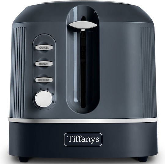 Singer Tiffanys Φρυγανιέρα 2 Θέσεων 850W Blue Grey
