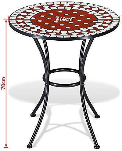 Dining Room Set for Small Outdoor Spaces 3 Pieces Black