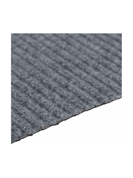 vidaXL Non-slip Rectangular Leather Gray Rug 100x300cm