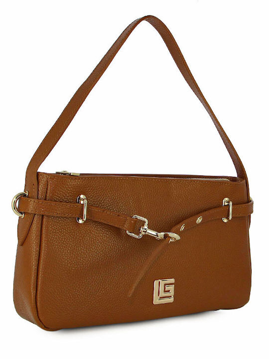 Leather Women's Bag Shoulder Tabac Brown