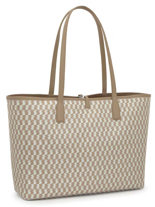 Capazo Leder Damentasche Schultertasche Beige