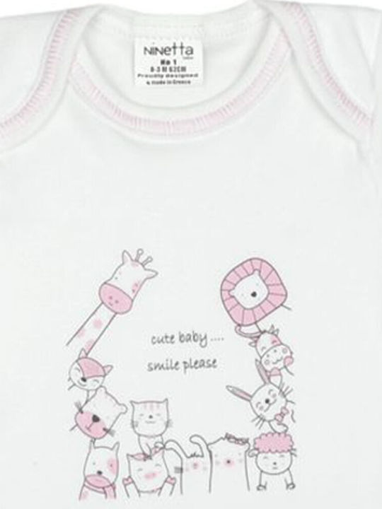 Ninetta Bebe Baby-Body Weiß Ninetta Bebe Baby-Body Weiß
