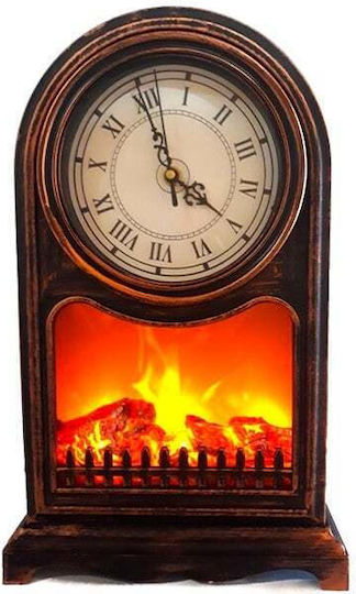 Velve Decorative Lamp Fireplace Brown