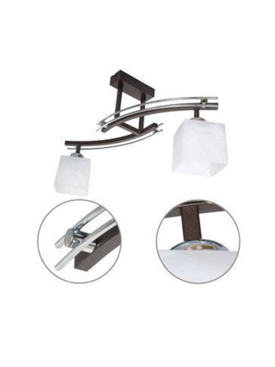 Light Home Dublu Spot în Culoare Alb