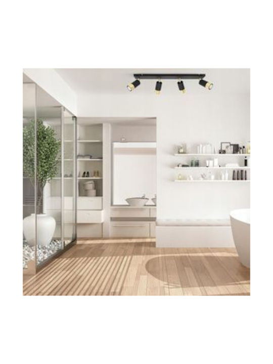 Light Home Спот с 11 Светлини в Черен Цвят