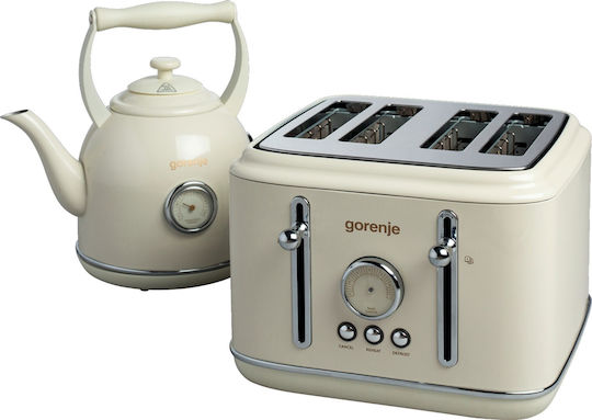 Gorenje T2300clin Toaster 4 Slots 1150W Beige