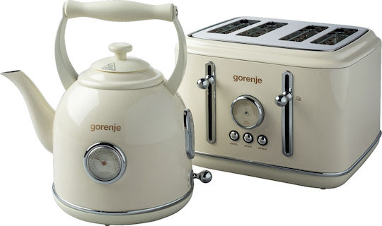Gorenje T2300clin Toaster 4 Slots 1150W Beige