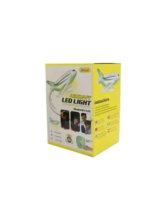 Andowl LED Touch Самолет Бежов