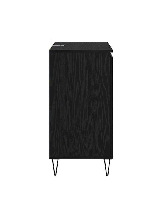 Sideboard Wooden Black Beech 60x35x70cm