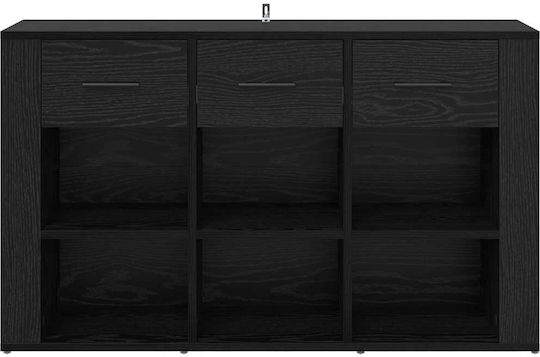 Мебели за съхранение дървен с чекмеджета Black Beech 100x30x59.5см