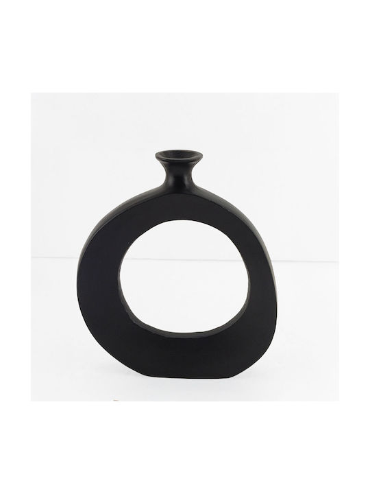 InTheBox Decorative Vase Abstract Circle Black 25.5cm