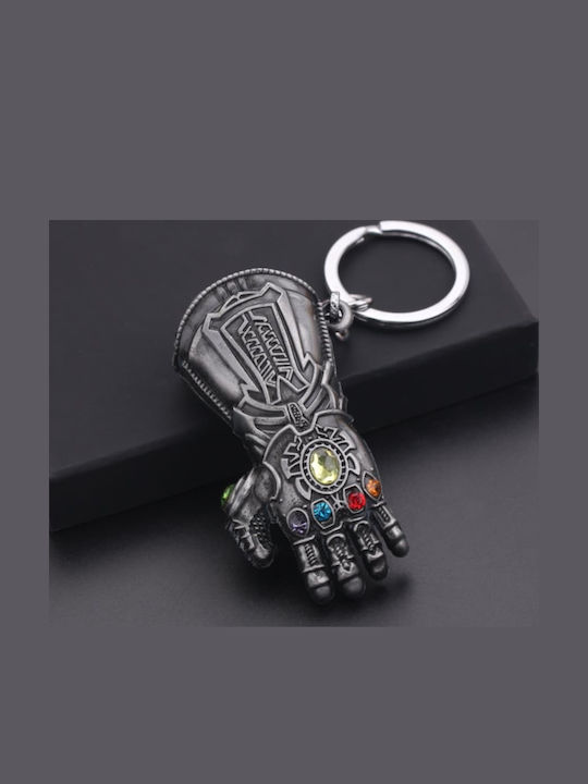 Schlüsselanhänger Silber Anthrazit Marvel Thanos Infinity Gauntlet