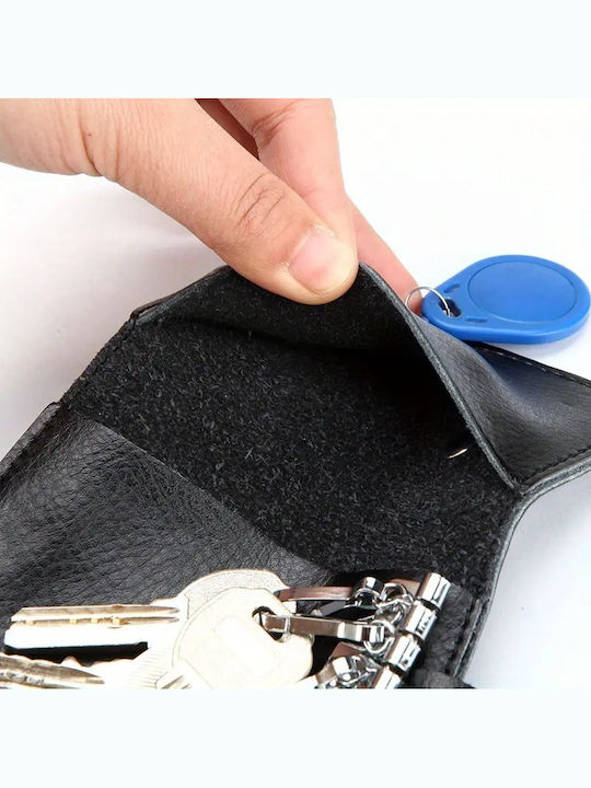 Gp & Max 293 Leder Schlüsselanhänger Schlüsselhalter Schwarz