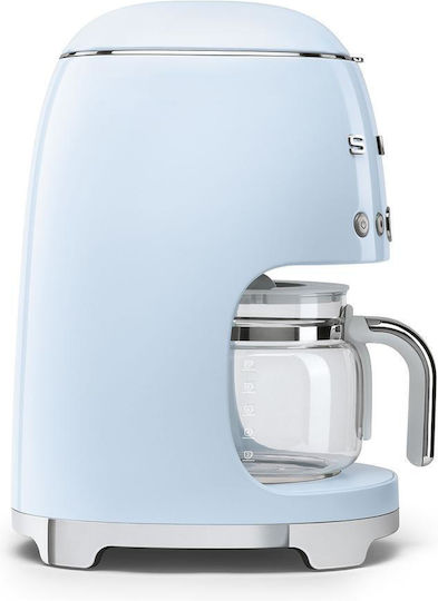 Smeg Προγραμματιζόμενη Καφετιέρα Φίλτρου 1050W Pastel Blue