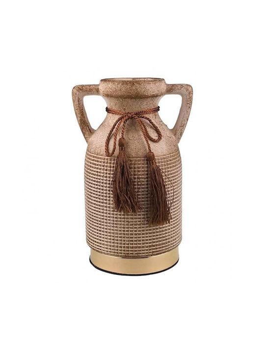 Velve Vază Decorativă Ceramică Maro 14x22cm 1buc