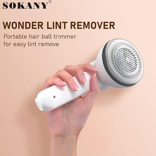 Sokany Rechargeable Fabric Shaver White