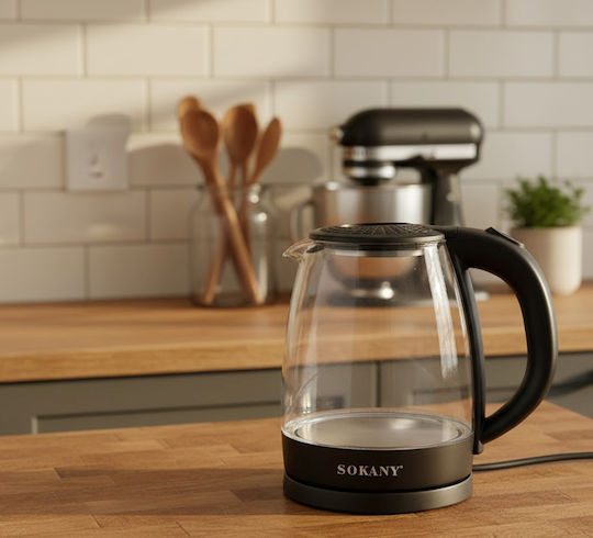 Sokany Kettle 2lt 1500W Black