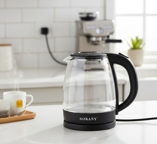 Sokany Kettle 2lt 1500W Black