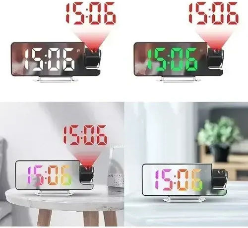 Spring Επιτραπέζιο Ψηφιακό Ρολόι LED Μαύρο