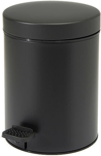 Bronze Art 05T3 05T3-MM-9 Plastic Bathroom Basket Soft Close 5lt Black Black
