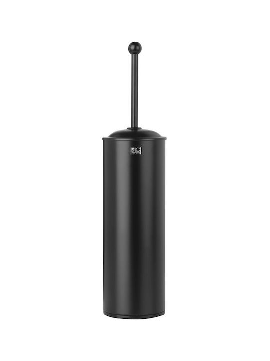 Bronze Art Metallic Toilet Brush Black