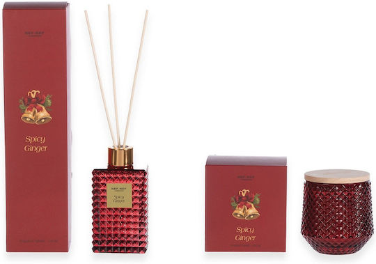 Nef-Nef Homeware Spicy Ginger Christmas Red Candle