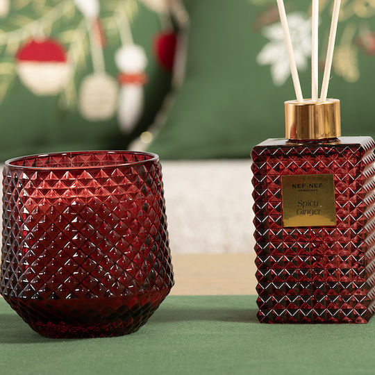 Nef-Nef Homeware Spicy Ginger Christmas Red Candle