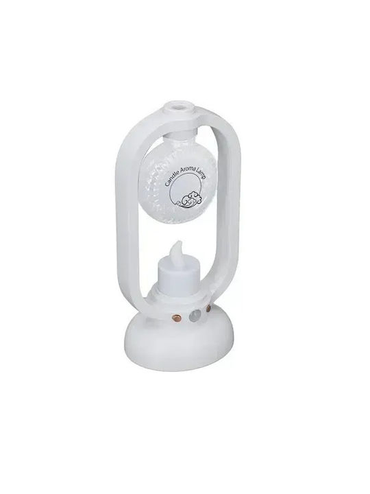 Candle Light Led Συσκευή Αρωματοθεραπείας Λευκή 50ml GET-ZL-5-WHITE-OEM