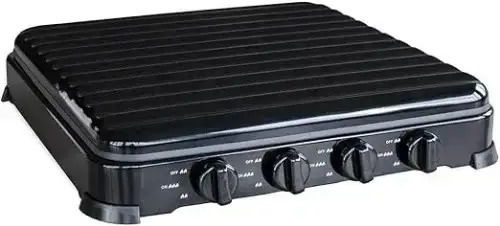 Hoomei Countertop Burner Flüssiggas with 4 Burners Schwarz
