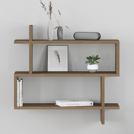 Raft Paralel Deschis Culoare Nuc 70x22x65cm