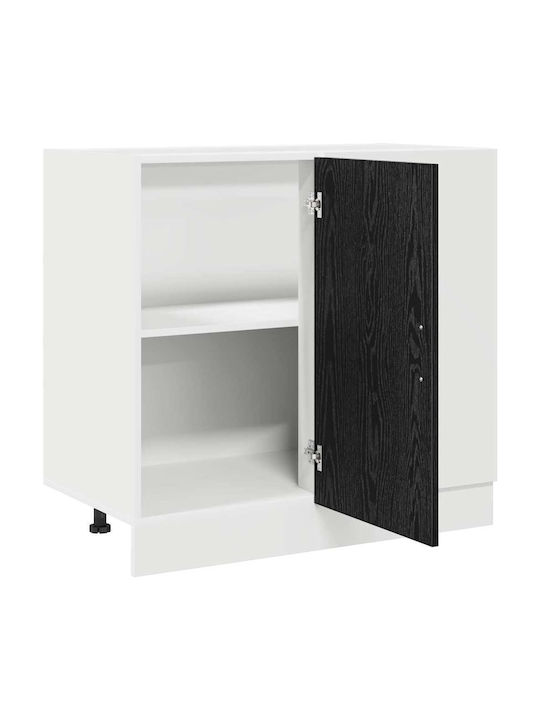 Ъглов Шкаф Окачен Black Oak 86x46x81.5бр