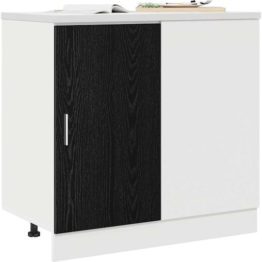Ъглов Шкаф Окачен Black Oak 86x46x81.5бр
