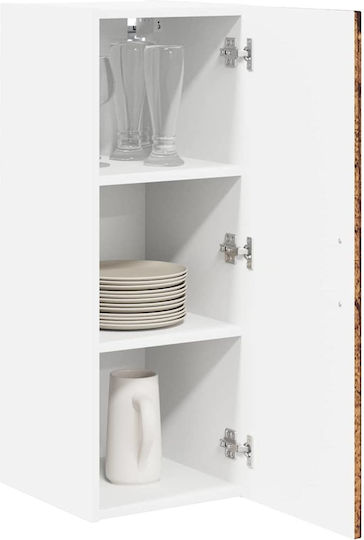 Schrank Wand Schwarz 30x31x80cm